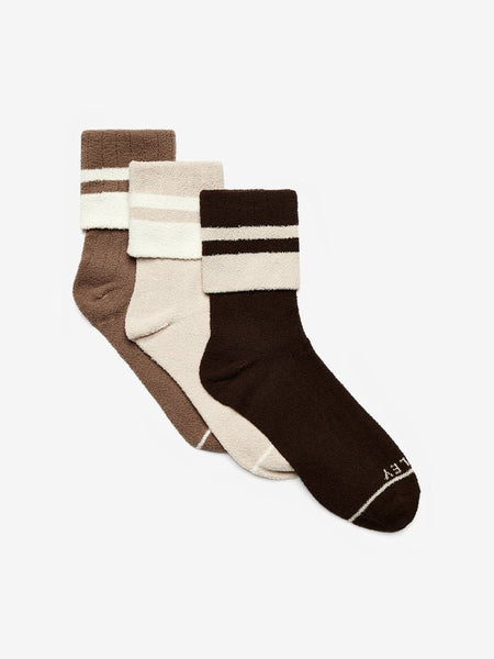 Varley Preston Sock / Coffee Bean & Sandshell - nineNORTH | Men's & Women's Clothing Boutique