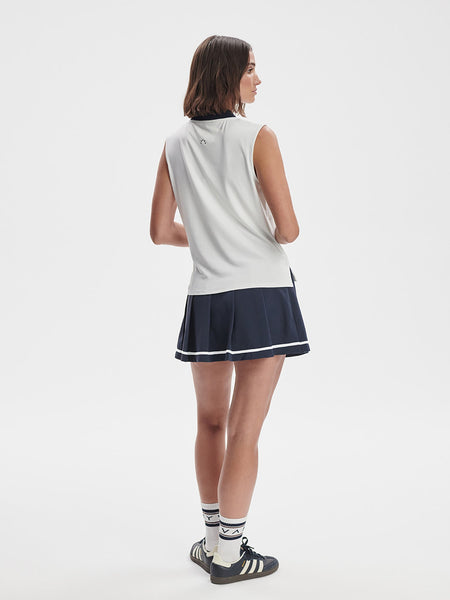 Varley Shelby Performance Tank / White & Blue Nights - nineNORTH | Men's & Women's Clothing Boutique