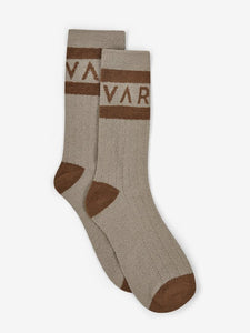 Varley Spencer Sock / Simply Taupe & Deep Taupe - nineNORTH | Men's & Women's Clothing Boutique