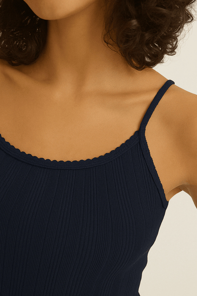 Velvet Iniku Pointelle Tank Top / Navy - nineNORTH | Men's & Women's Clothing Boutique