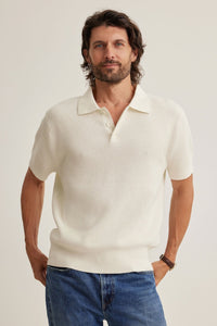 Velvet Lowell Polo / Cream - nineNORTH | Men's & Women's Clothing Boutique