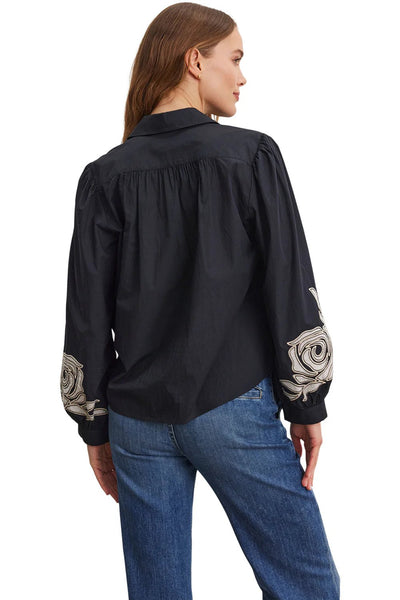 Velvet Martine Long - Sleeve Blouse / Black - nineNORTH | Men's & Women's Clothing Boutique