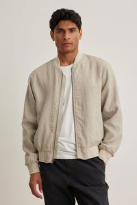 Velvet Murphy Linen Bomber Jacket / Flax - nineNORTH | Men's & Women's Clothing Boutique