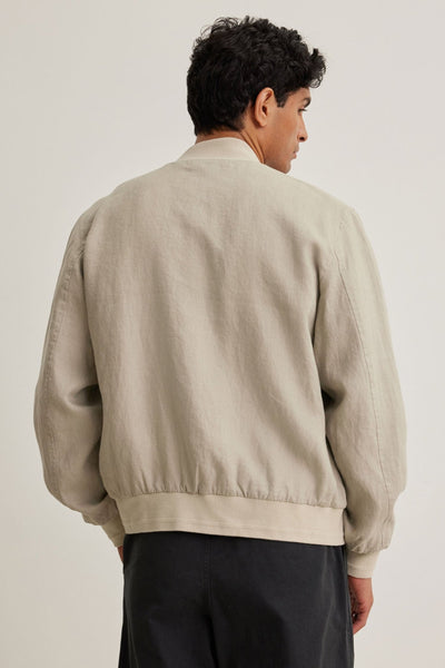 Velvet Murphy Linen Bomber Jacket / Flax - nineNORTH | Men's & Women's Clothing Boutique