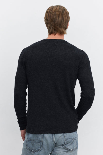 Velvet Tobias Brushed Thermal Crew / Black - nineNORTH | Men's & Women's Clothing Boutique